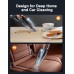 TEUMI Handheld Vacuum Cordless Rechargeable 9KPA - [2H Fast Charging Dock] Portable Car Vacuum Cleaner High Power Suction with LED Light, 2 HEPA Filters, Dust Buster Wet Dry for Home/Car/Office/Pet